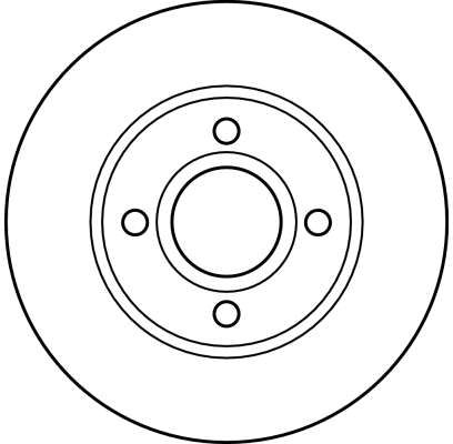 Диск гальмівний FORD MONDEO, FORD SCORPIO, FORD COUGAR, TRW (DF2622)