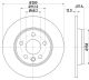 Диск тормозной VW KOMBI, VW TRANSPORTER, HELLA PAGID (8DD355105611)