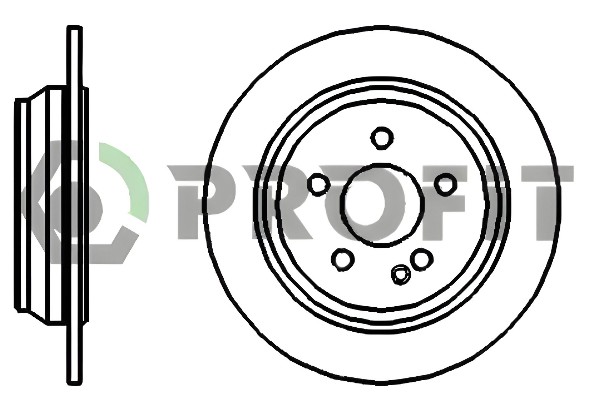 Тормозной диск для MERCEDES-BENZ VITO и VIANO, PROFIT (50101234) Тормозной диск для MERCEDES-BENZ VITO и VIANO, PROFIT (50101234)