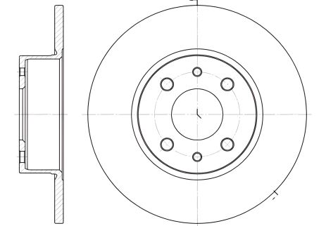 Диск тормозной CHRYSLER DELTA, LANCIA DELTA, ALFA ROMEO, REMSA (615000) Диск тормозной CHRYSLER DELTA, LANCIA DELTA, ALFA ROMEO, REMSA (615000)