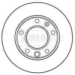 Диск тормозной VW LT, MERCEDES-BENZ VARIO, MERCEDES-BENZ SPRINTER, BORG & BECK (BBD5134)