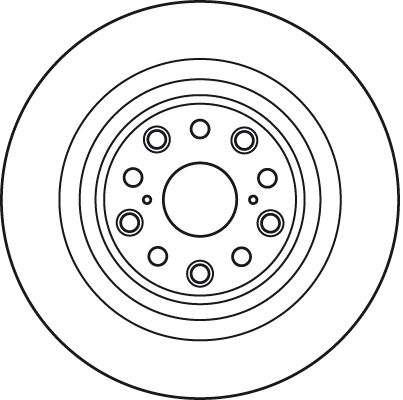 Диск тормозной LEXUS LS, TRW (DF6038S)