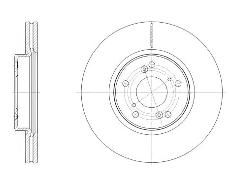 Тормозной диск HONDA HR-V, REMSA (6210810) Тормозной диск HONDA HR-V, REMSA (6210810)