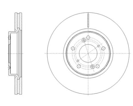 Диск тормозной HONDA HR-V, REMSA (6210810)