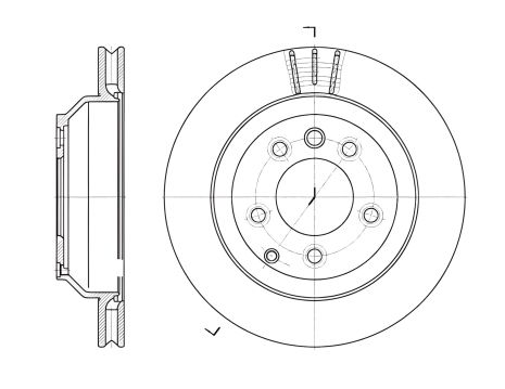 Тормозной диск для AUDI Q7, VW TOUAREG и PORSCHE CAYENNE, REMSA (697110)