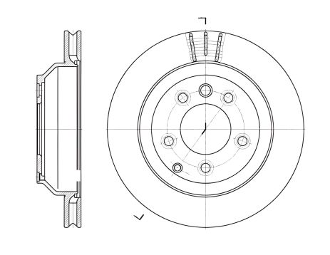 Тормозной диск для AUDI Q7, VW TOUAREG и PORSCHE CAYENNE, REMSA (697110)