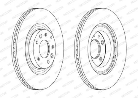 Диск гальмівний MAZDA RX-8, FERODO (DDF2002C)