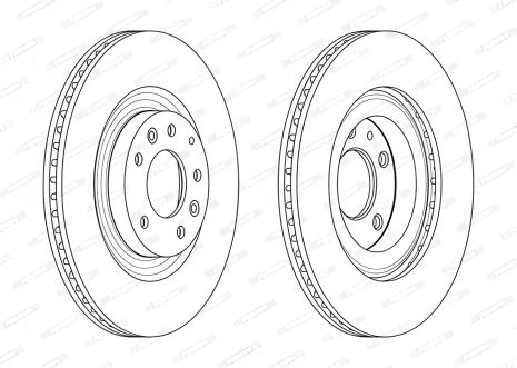 Гальмівний диск для MAZDA RX-8, FERODO (DDF2002C)
