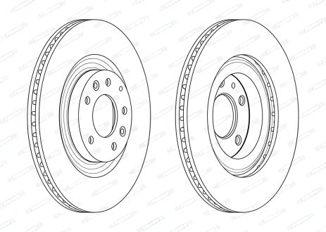 Тормозной диск MAZDA RX-8, FERODO (DDF2002C)