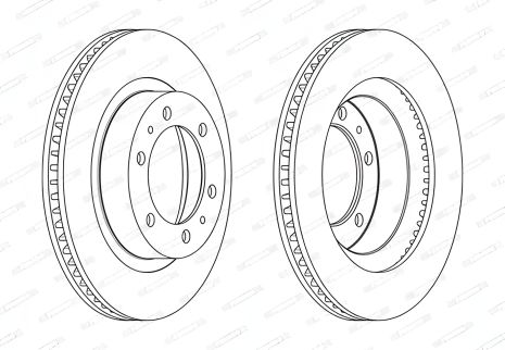 Гальмівний диск TOYOTA HILUX, TOYOTA FORTUNER, FERODO (DDF2606C) Гальмівний диск TOYOTA HILUX, TOYOTA FORTUNER, FERODO (DDF2606C)