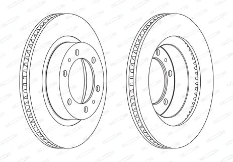 Гальмівний диск TOYOTA HILUX, TOYOTA FORTUNER, FERODO (DDF2606C) Гальмівний диск TOYOTA HILUX, TOYOTA FORTUNER, FERODO (DDF2606C)