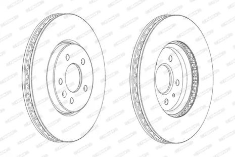 Диск гальмівний OPEL ZAFIRA, OPEL ASTRA, OPEL CASCADA, FERODO (DDF2191C1)