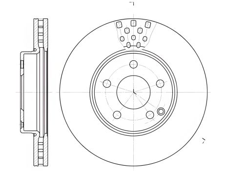 Диск гальмівний для MERCEDES-BENZ E-CLASS, REMSA (667610)