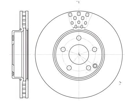 Диск гальмівний для MERCEDES-BENZ E-CLASS, REMSA (667610) Диск гальмівний для MERCEDES-BENZ E-CLASS, REMSA (667610)