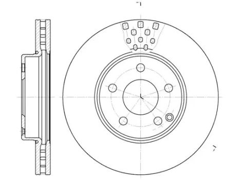 Диск тормозной MERCEDES-BENZ E-CLASS, REMSA (667610)