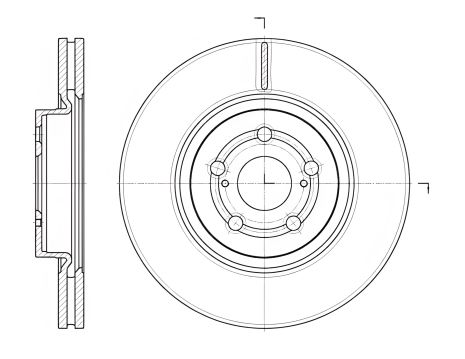 Тормозной диск TOYOTA AVENSIS, REMSA (6109210)