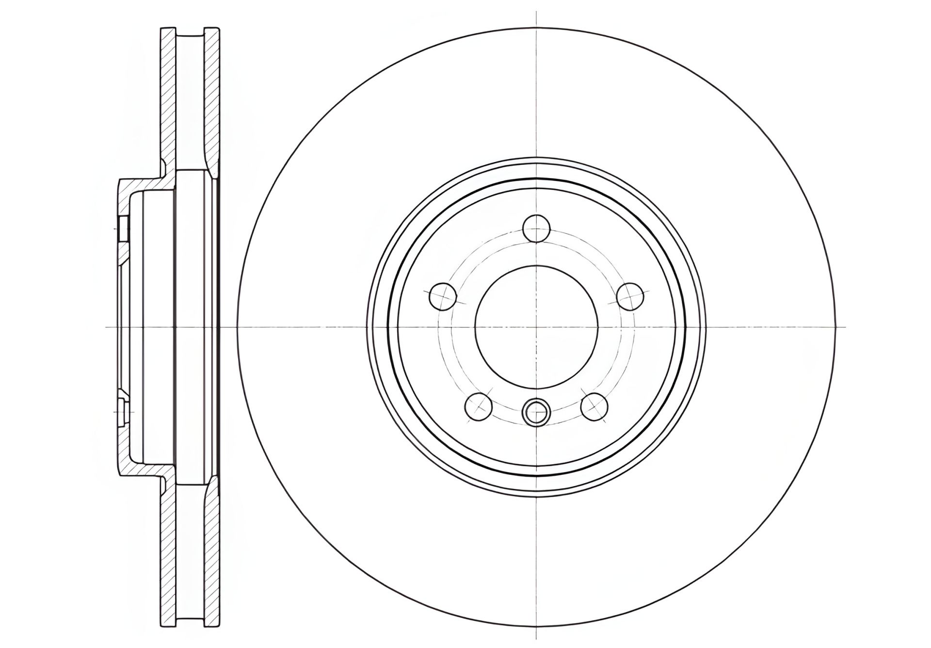 Тормозной диск для BMW X6, BMW X5, ROAD HOUSE (6133310) Тормозной диск для BMW X6, BMW X5, ROAD HOUSE (6133310)
