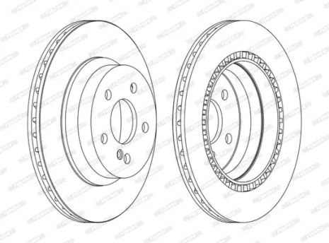 Диск гальмівний MERCEDES-BENZ CLS, MERCEDES-BENZ E-CLASS, MERCEDES-BENZ GLK-CLASS, FERODO (DDF1672C)