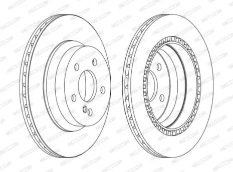 Диск тормозной MERCEDES-BENZ CLS, MERCEDES-BENZ E-CLASS, MERCEDES-BENZ GLK-CLASS, FERODO (DDF1672C)