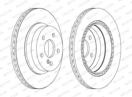 Диск тормозной MERCEDES-BENZ CLS, MERCEDES-BENZ E-CLASS, MERCEDES-BENZ GLK-CLASS, FERODO (DDF1672C)