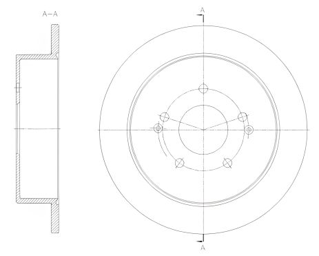 Гальмівний диск SSANGYONG ACTYON, KORANDO, REMSA (6209600) Гальмівний диск SSANGYONG ACTYON, KORANDO, REMSA (6209600)