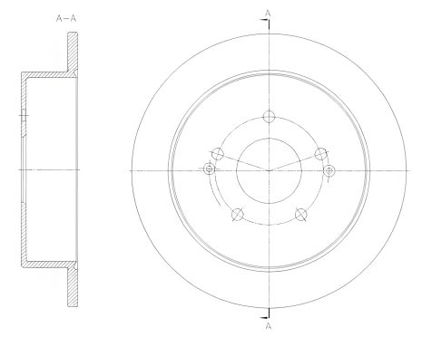 Тормозной диск для SSANGYONG ACTYON, SSANGYONG KORANDO, REMSA (6209600) Тормозной диск для SSANGYONG ACTYON, SSANGYONG KORANDO, REMSA (6209600)