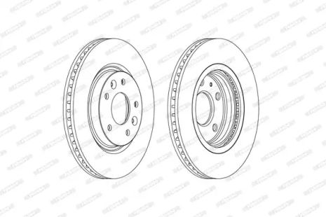 Диск тормозной RENAULT KOLEOS, NISSAN QASHQAI, NISSAN X-TRAIL, FERODO (DDF2466C)