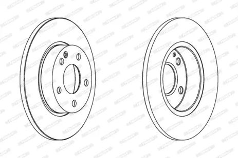 Диск тормозной MERCEDES-BENZ A-CLASS, FERODO (DDF1219C)