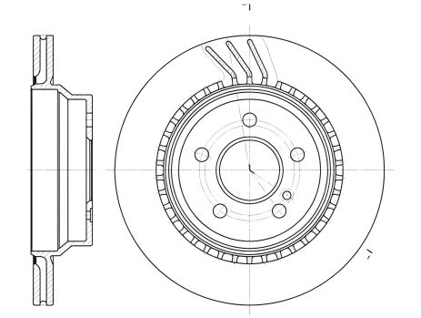 Гальмівний диск для MERCEDES-BENZ CLS, E-CLASS, GLK-CLASS, REMSA (676010) Гальмівний диск для MERCEDES-BENZ CLS, E-CLASS, GLK-CLASS, REMSA (676010)