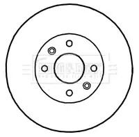 Диск тормозной SMART FORTWO, DACIA LOGAN, RENAULT SANDERO/STEPWAY, BORG & BECK (BBD4818)