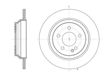 Тормозной диск MERCEDES-BENZ VITO, REMSA (6161600) Тормозной диск MERCEDES-BENZ VITO, REMSA (6161600)