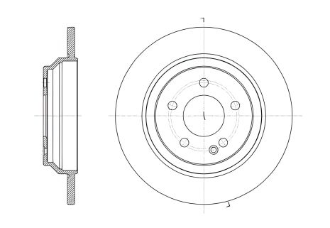 Диск гальмівний для MERCEDES-BENZ VITO, від REMSA (6161600)
