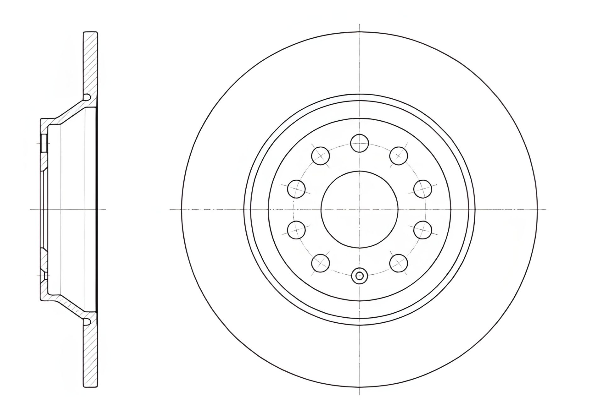 Гальмівний диск SKODA SUPERB, AUDI TT, SEAT ALHAMBRA, REMSA (6158700) Гальмівний диск SKODA SUPERB, AUDI TT, SEAT ALHAMBRA, REMSA (6158700)