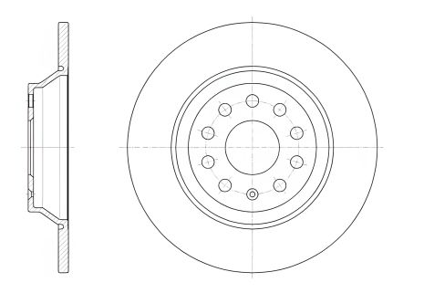 Диск тормозной SKODA SUPERB, AUDI TT, SEAT ALHAMBRA, REMSA (6158700)