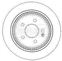 Диск тормозной MERCEDES-BENZ VITO, MERCEDES-BENZ VIANO, BORG & BECK (BBD4489)