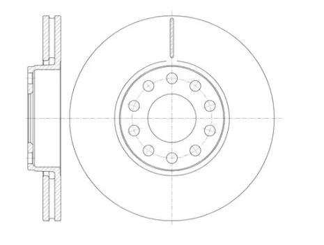 Диск тормозной AUDI A4, SKODA SUPERB, VW PASSAT, REMSA (6122710)