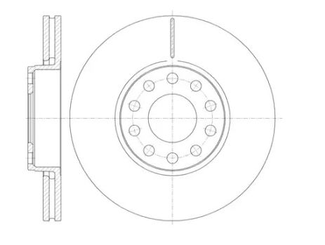 Диск тормозной AUDI A4, SKODA SUPERB, VW PASSAT, REMSA (6122710)