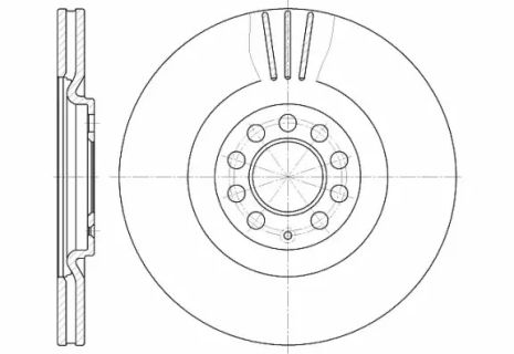 Диск гальмівний SEAT IBIZA, VW POLO, SKODA OCTAVIA, REMSA (659710)