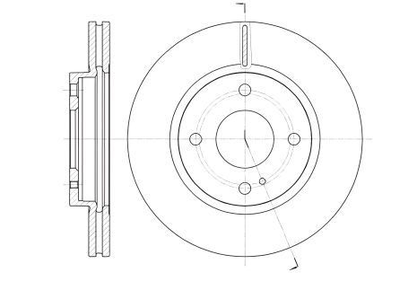 Тормозной диск FORD FIESTA, REMSA (6129910)