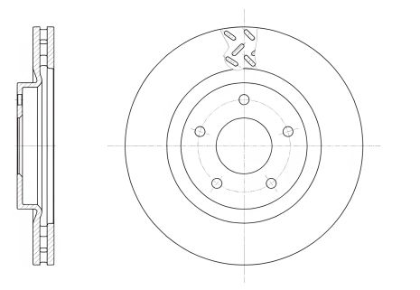 Диск гальмівний PEUGEOT 4008, CITROËN C4, CHRYSLER SEBRING, REMSA (6155310) Диск гальмівний PEUGEOT 4008, CITROËN C4, CHRYSLER SEBRING, REMSA (6155310)