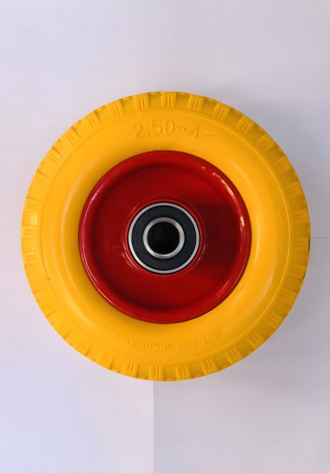 Пневматичне, безкамерне колесо на тачку 2.5-4 (під вісь 20 мм)