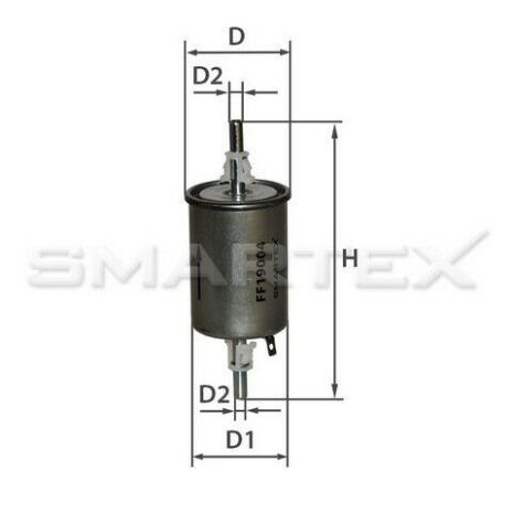 Фильтр топливный Lanos, ВАЗ 2110 инж, SMARTEX (FF19004) (96335719)