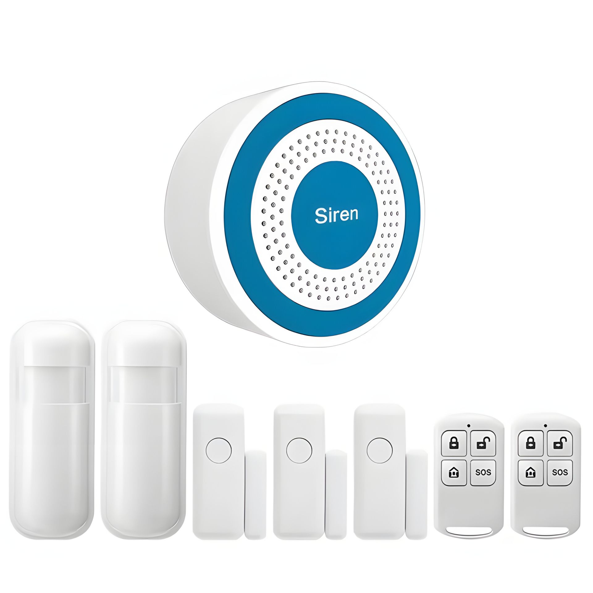 Беспроводная система сигнализации с сиреной Nectronix PE-519-Е, 5 датчиков, 2 пульта Беспроводная система сигнализации с сиреной Nectronix PE-519-Е, 5 датчиков, 2 пульта