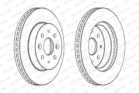 Диск гальмівний KIA RIO, FERODO (DDF1542)