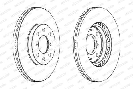 Диск гальмівний OPEL AGILA, OPEL AGILA, FERODO (DDF1520C)