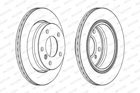 Диск тормозной BMW 3, FERODO (DDF831)