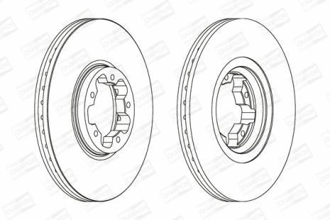 Диск тормозной FORD TRANSIT, CHAMPION (562141CH)