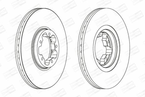 Диск гальмівний FORD TRANSIT, CHAMPION (562141CH)