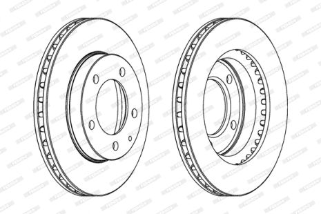 Диск гальмівний HAIMA (FAW), FORD ASIA, MAZDA PREMACY, FERODO (DDF496C)