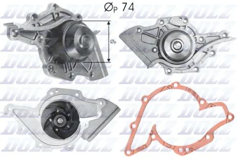 Водяний насос, насос AUDI A6, AUDI V8, AUDI 100, DOLZ (A175)